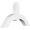 Ekena Millwork Archdale Architectural Grade PVC Gable Bracket, 48"W x 30"H x 6"D x 6"F, 15/12 Pitch GBP048X30X0606ARC00 - alternate 1
